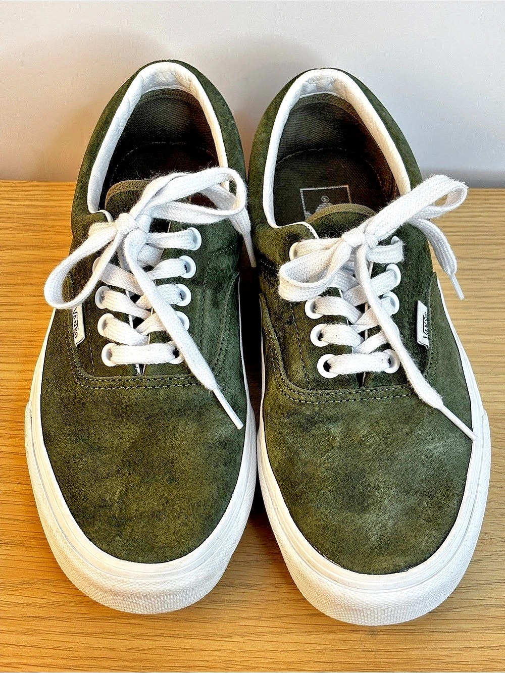 Vans Era Grape Leaf Green Suede Sneakers Mens 7 Woman’s 8.5 - Picture 2 of 8